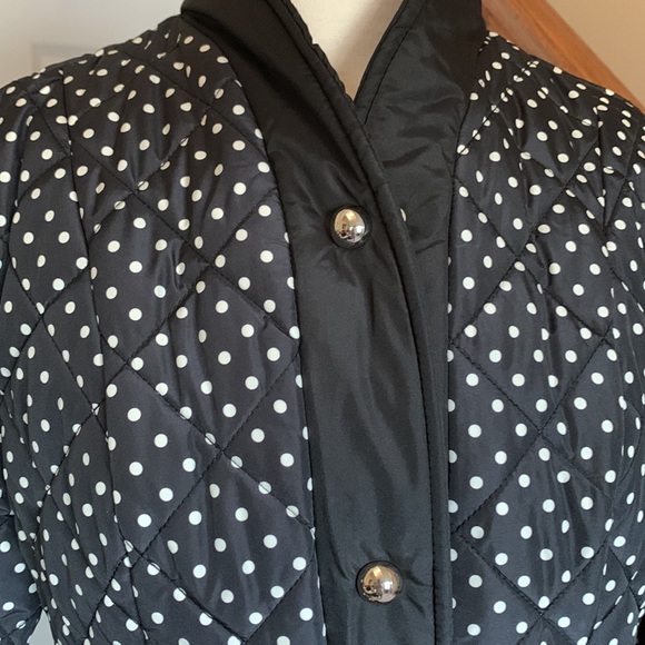 🎉HP🎉 Kate Spade polka dot belted quilted jacket - Picture 4 of 12
